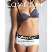 Boxer Calvin Klein Mujer Steel Negro Blanco