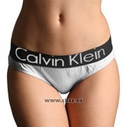 Slip Calvin Klein Mujer Steel Negro Blanco