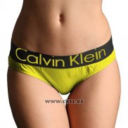 Slip Calvin Klein Mujer Steel Negro Amarillo