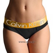 Slip Calvin Klein Mujer Steel Dolado Negro