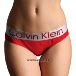 Slip Calvin Klein Mujer Steel Blateado Rojo